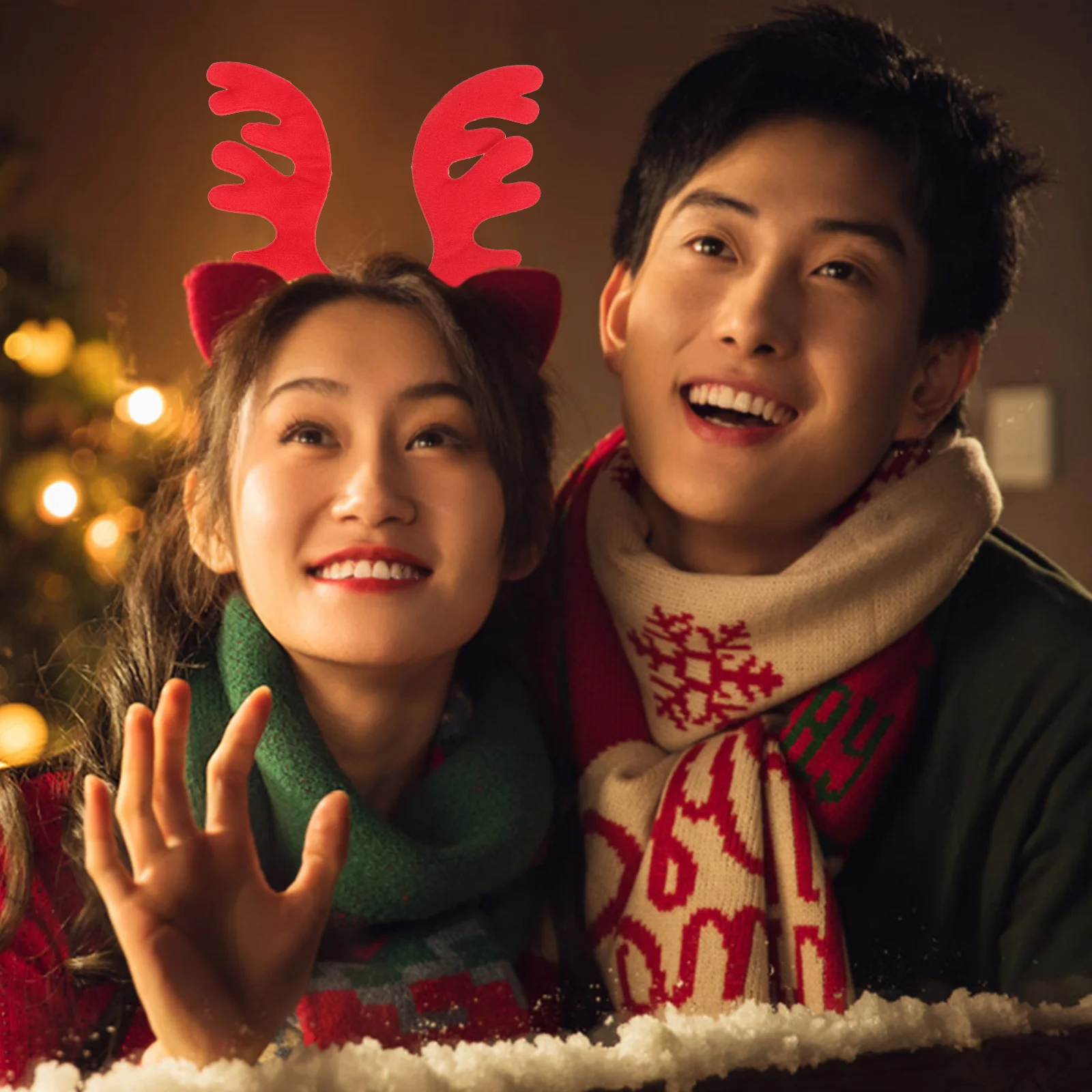 30pcs Fabric Antlers Hat Decoration Deer Antlers Christmas DIY Headpiece Accessories diy headband making kit