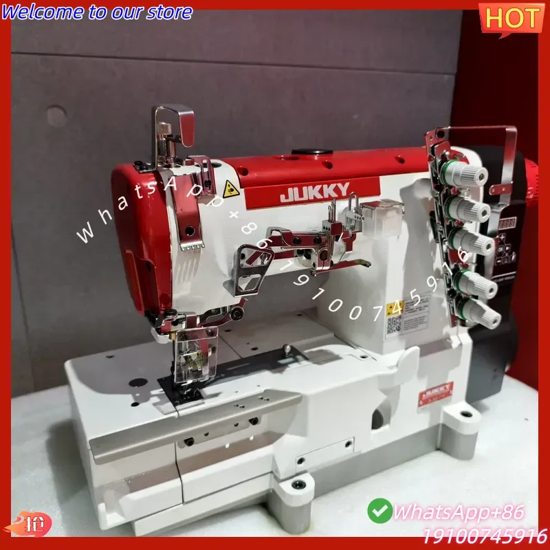 2026Hot 500-01D JUKKY Flat Bed Interlock Sewing Machine Industrial Elastic Tape Lace Binding Machine for Lingerie Sportswear