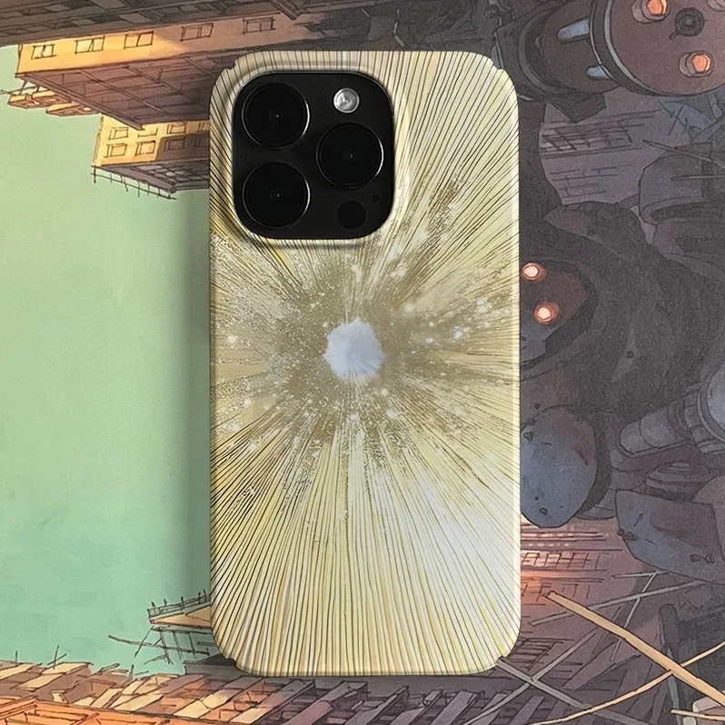 

Ins Golden Incision Line Art Phone Case for IPHONE 17 Air 16E 15 PROMAX 14 Plus 13 12 MINI 11 PRO 16Plus XR Acrylic Phone Cover