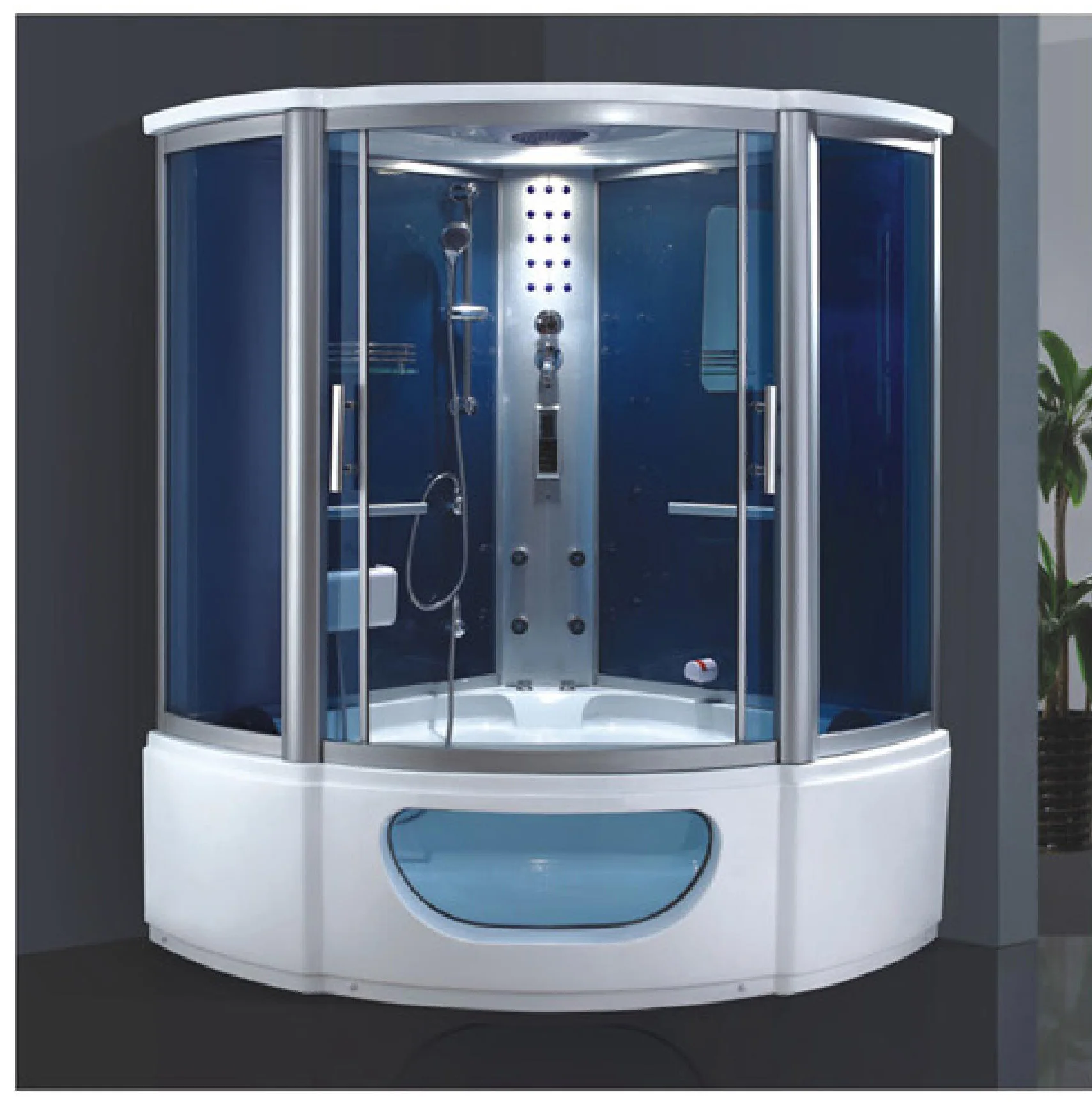 Hot Tub Whirlpool Room Hot Tub Exterior Jacuzzis Steam Room Spa Bathtubs Led Light Therapy Enclosure Steam Shower Cabin Bath