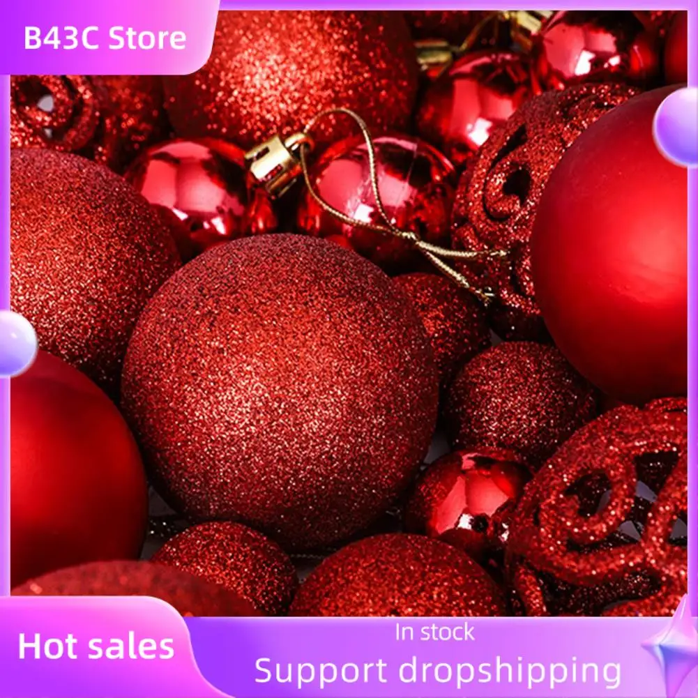 

B14C 100 шт., набор коробок для рождественских шаров, доступны праздничные украшения для рождественской елки, рождественские украшения