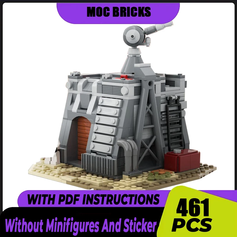 Star Movie Moc Building Bricks Soldiers Guarding The Base Model Technology Block  Movie Scenes Toy DIY Assembly Holiday Gifts