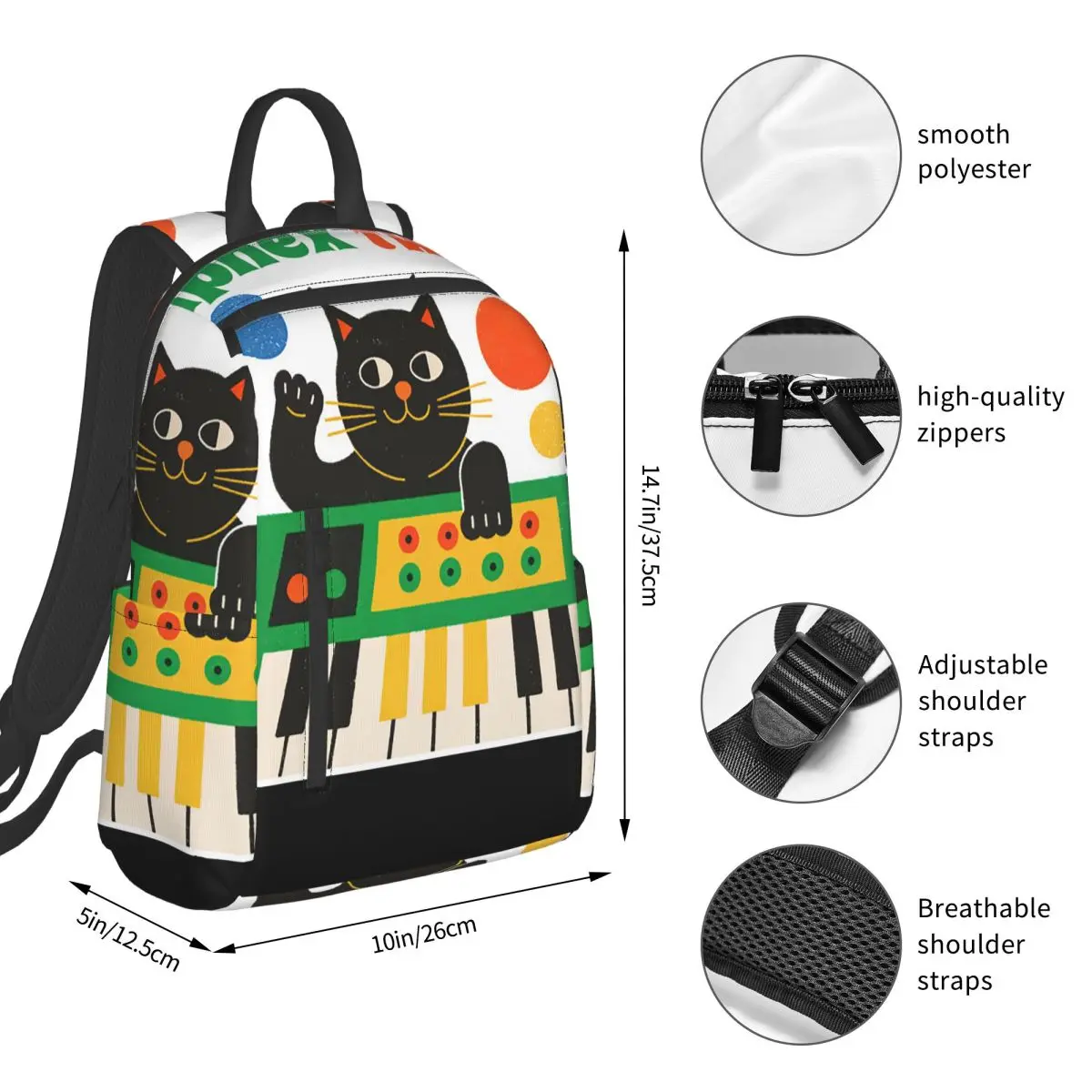 Aphex Twin Electronic Music Artist Producer (1) Backpack Student BookBag Boys Girls School Bag Laptop Shoulder Bags Men Women