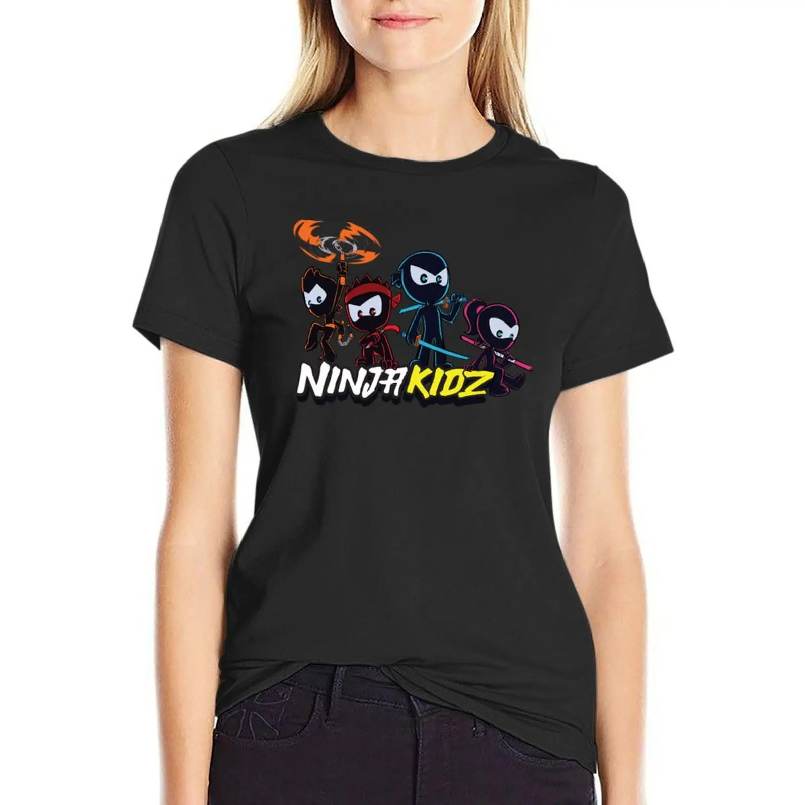 ninja kidz T-Shirt lady clothes new edition shirts graphic tees white t-shirt dress for Women sexy