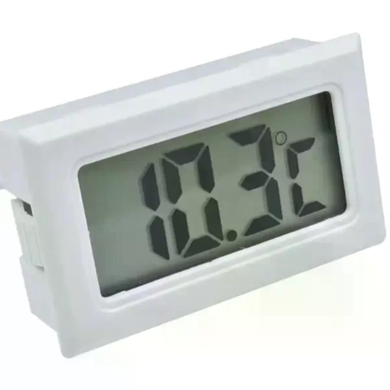 Portable Mini Digital Temperature Meter 1M NTC Sensor -20℃ to 110℃ LCD Display for Milk Tea Shop Temp Check