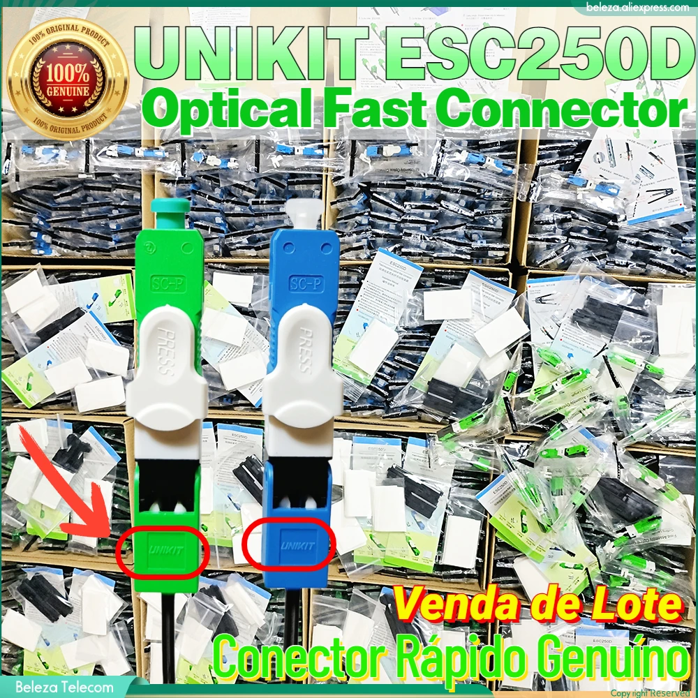 

FTTH ESC250D UNIKIT SC UPC Single-Mode Fiber Optic SC UPC Quick Fast Field Assembly Connector For Drop Cable ESC250D