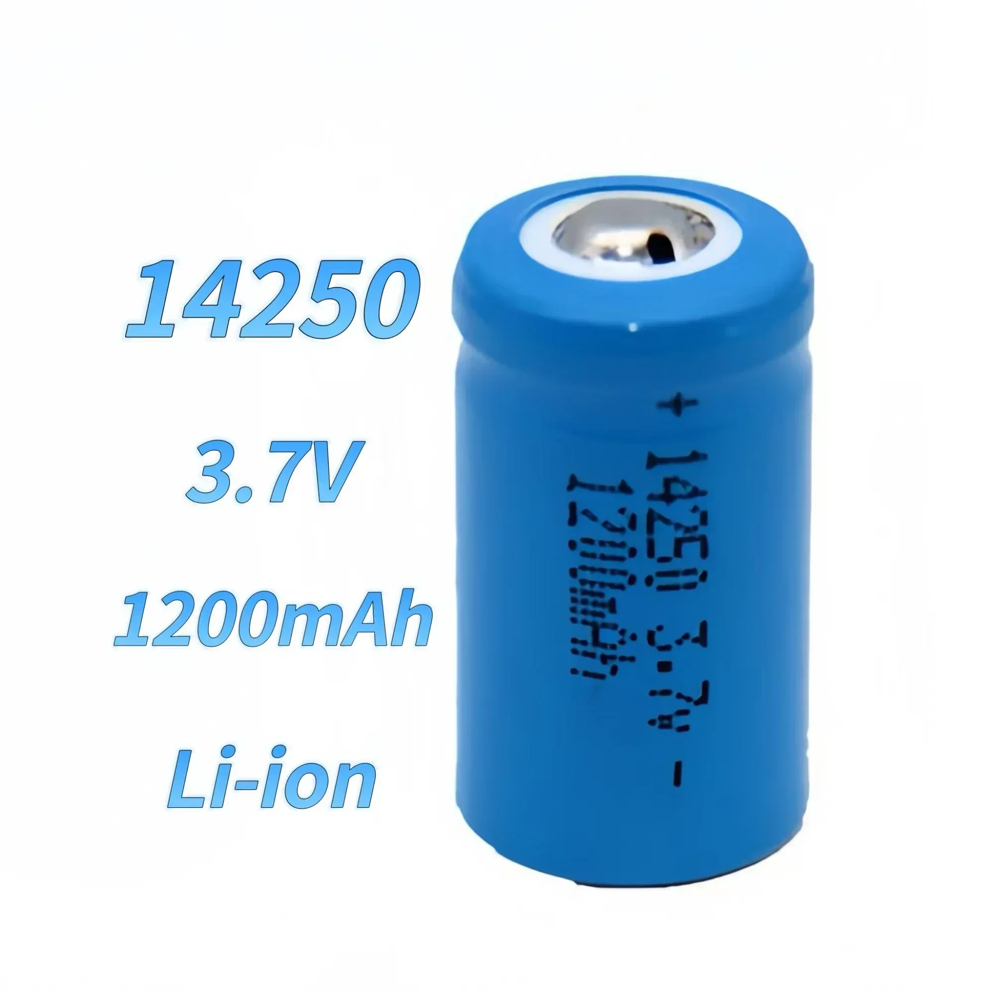 14250 شاحن بطارية ليثيوم قابلة للشحن 3.7 فولت 1200 مللي أمبير للكاميرا لاسلكي تخاطب إنذار الدخان مصباح يدوي رؤية ليزر بالأشعة تحت الحمراء