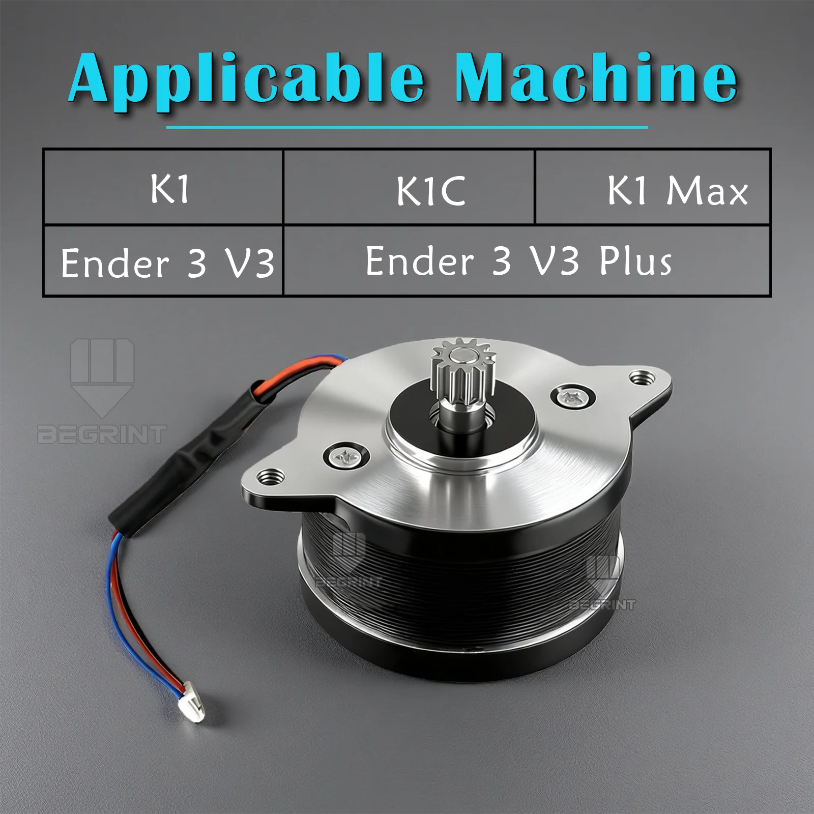 K1 エクストルーダー ステッピング モーター 12 歯ギア付き Creality K1、K1C、K1 Max、Ender 3 V3、Ender 3 V3 Plus 3D プリンター アクセサリー用