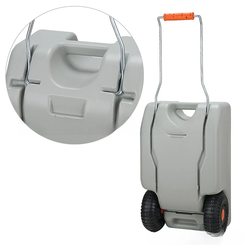 25L RV Camping Water Tank with Wheels, Lightweight Large Capacity Storage Tank for Camper Truck Self-Driving Mod