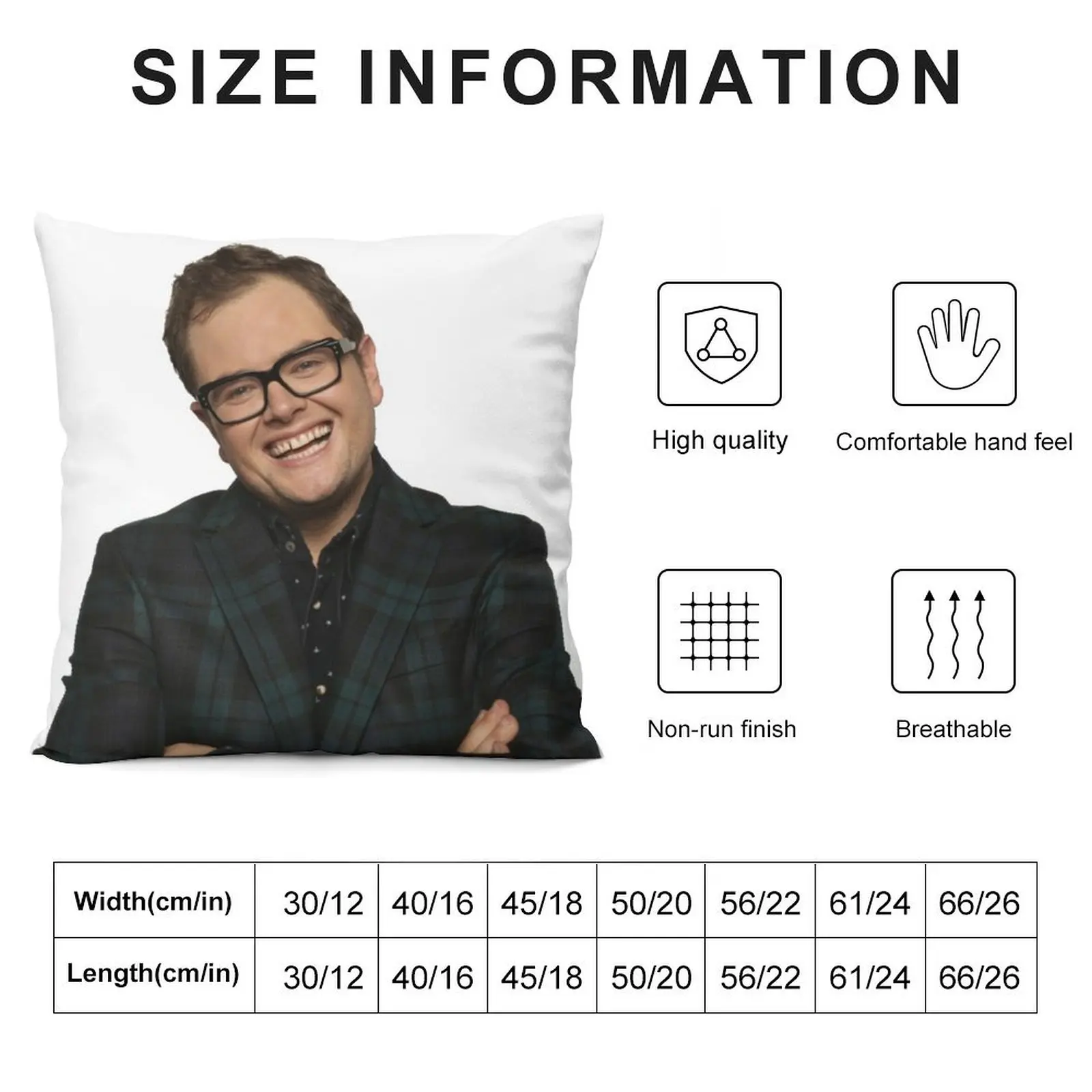 Alan Carr laughs at you Throw Pillow Luxury Cushion Cover Ornamental Pillow Christmas Pillows pillow