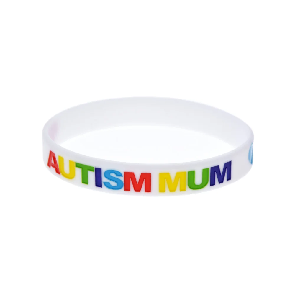 1 Stück Autismus-Mutter-Silikonarmband, Autismus-Bewusstseins-Gummiarmreif, Wohltätiges Geschenk, Handband – Detail 5