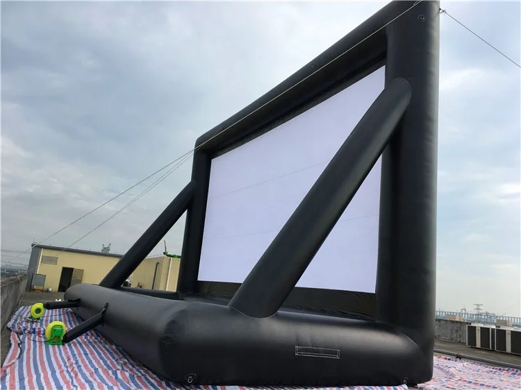2026Factory Direct Sale 16ft 20ft Inflatable Theater Screen Outdoor Blow up Projector Screen for Backyardpromote sales
