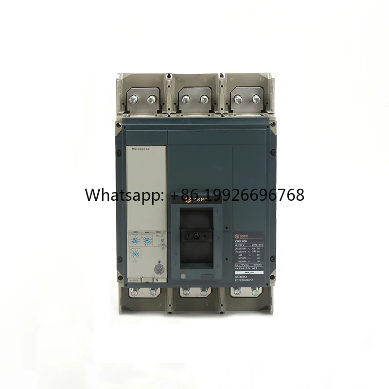 

SSPD CNS800 800A 3P Main Circuit Breaker with 100kA Breaking Capacity 380V Digital Trip Unit 50/60Hz China