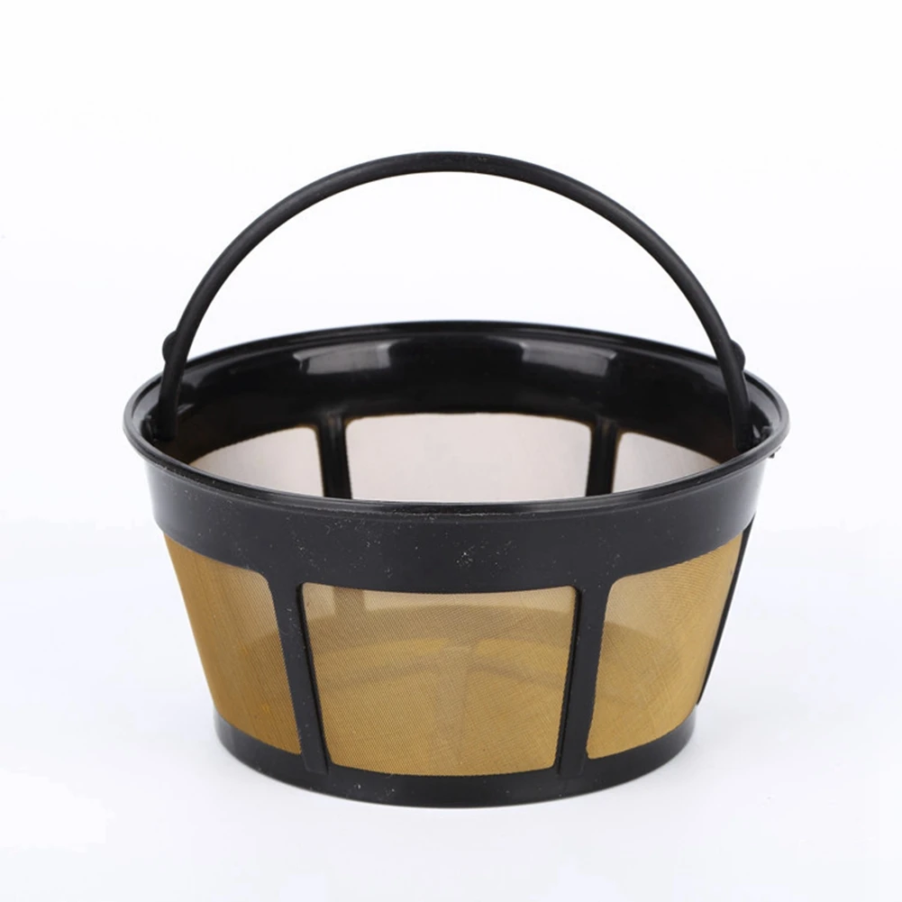 2PCS Stainless Steel Basket Reusable High Temperature Resistant Mesh Coffee Filter image 2