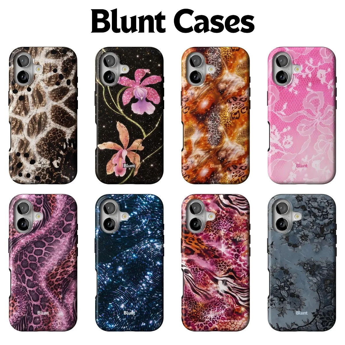 Glitter Animal Print Lace Phone Case for Samsung Galaxy S23 S24 S25 S26 FE Plus Ultra Edge 5G Luxury Double-layer Back Cover