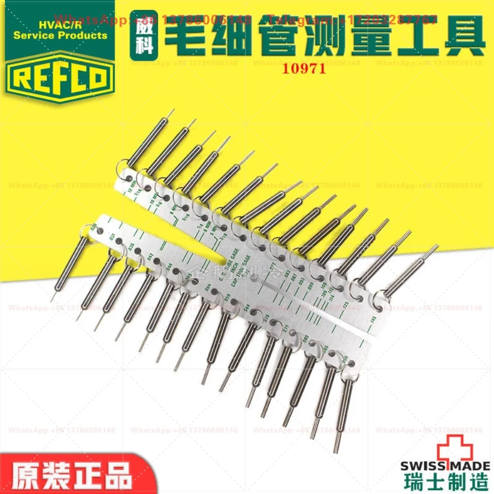 Original 10971 copper tube capillary inner diameter outer diameter measuring tool for refrigeration and air conditioning