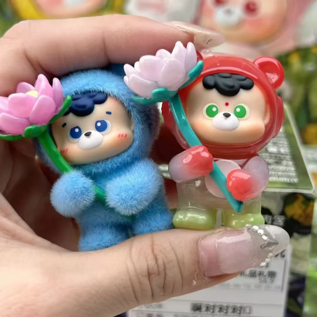 En stock Mini figurine Diudiu Baby Boîte mystère Série Your Bear Flower World Mignonne en PVC floqué Jouet de collection Boîte surprise Décoration de bureau