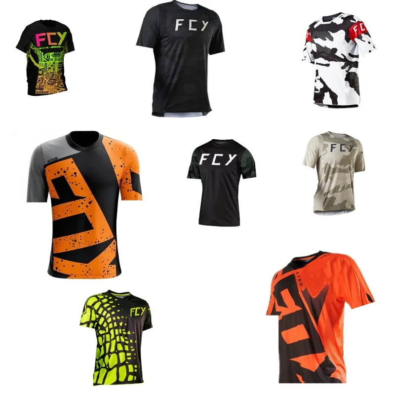 Mountain Bike Riding T-shirt, Motorcycle Long-sleeved T-shirt, Road Bike, ATV, Mountain Bike Men's Speed Descent T-shirt