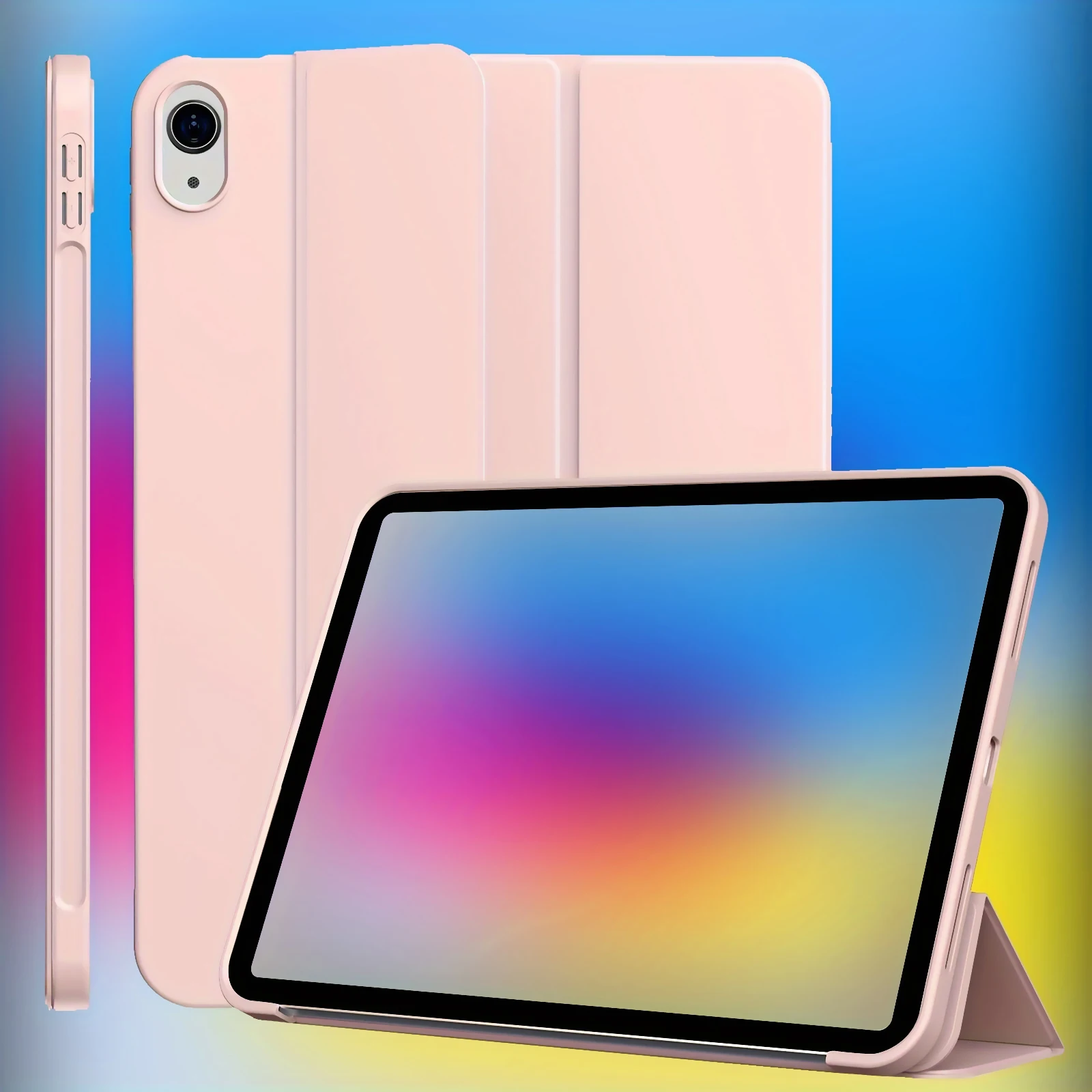 Smart Case for iPad 10th 10.9, 9/8/7th 10.2, 5/6th 9.7, Air M2 11, Air 4/5 10.9, Pro 11 M4, mini 6/5, Slim Shockproof Cover