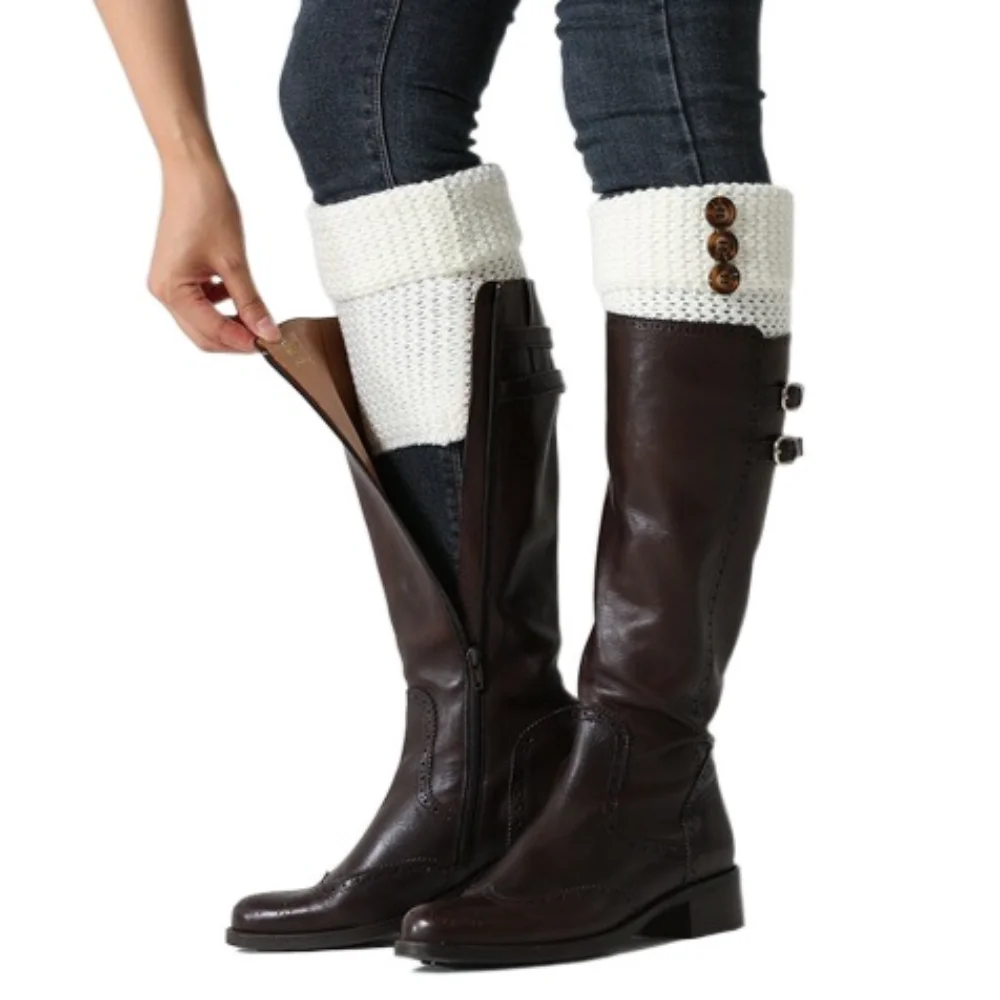 

Sweet Harajuku Leg Warmers Balletcore Lolita JK Knitted Leg Cover Leggings Sleeve Footcover Short Leg Socks Autumn/Winter