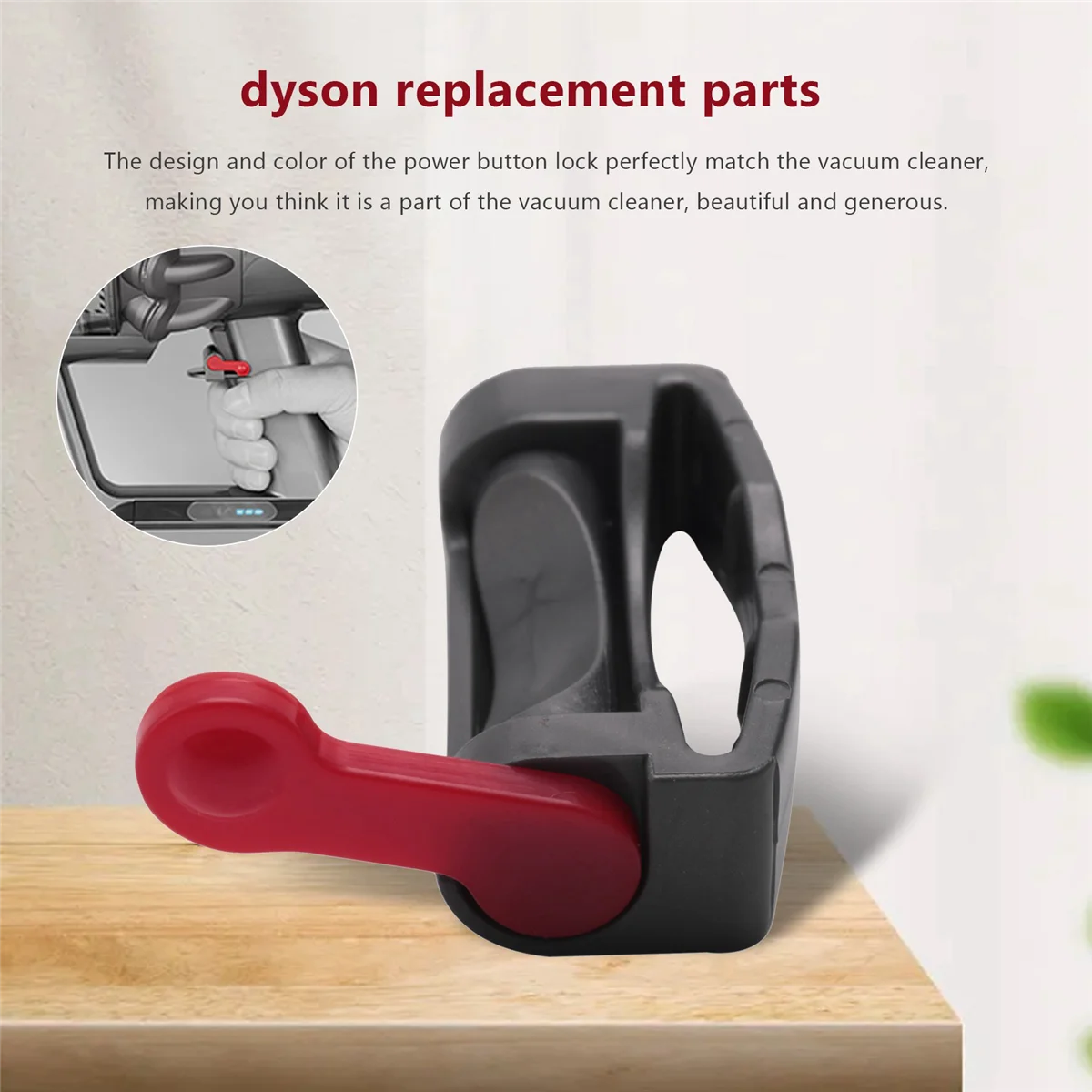 

Trigger Lock for Dyson V6 V7 V8 V10 V11 Vacuum Cleaner, Power Button Lock Accessories, Free Your Finger Gray