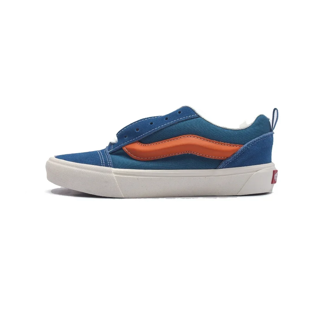 Original  Vans Classics Knu Skool Shoes Man and Women Unisex Vans Knu Skool Sneakers Vulcanized Shoes Blue Shoes