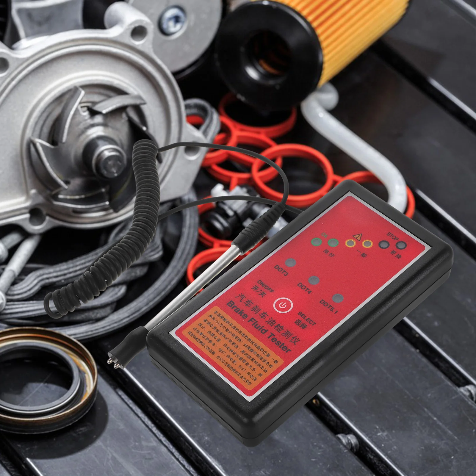 Stylo testeur d'humidité de liquide de frein, conception multifonctionnelle pour divers véhicules, empêche les pannes de freinage, testeur d'huile moteur