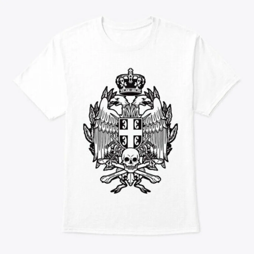

Srpski Cetnici Serbian Chetniks T-Shirt Short Sleeve Casual 100% Cotton T Shirts