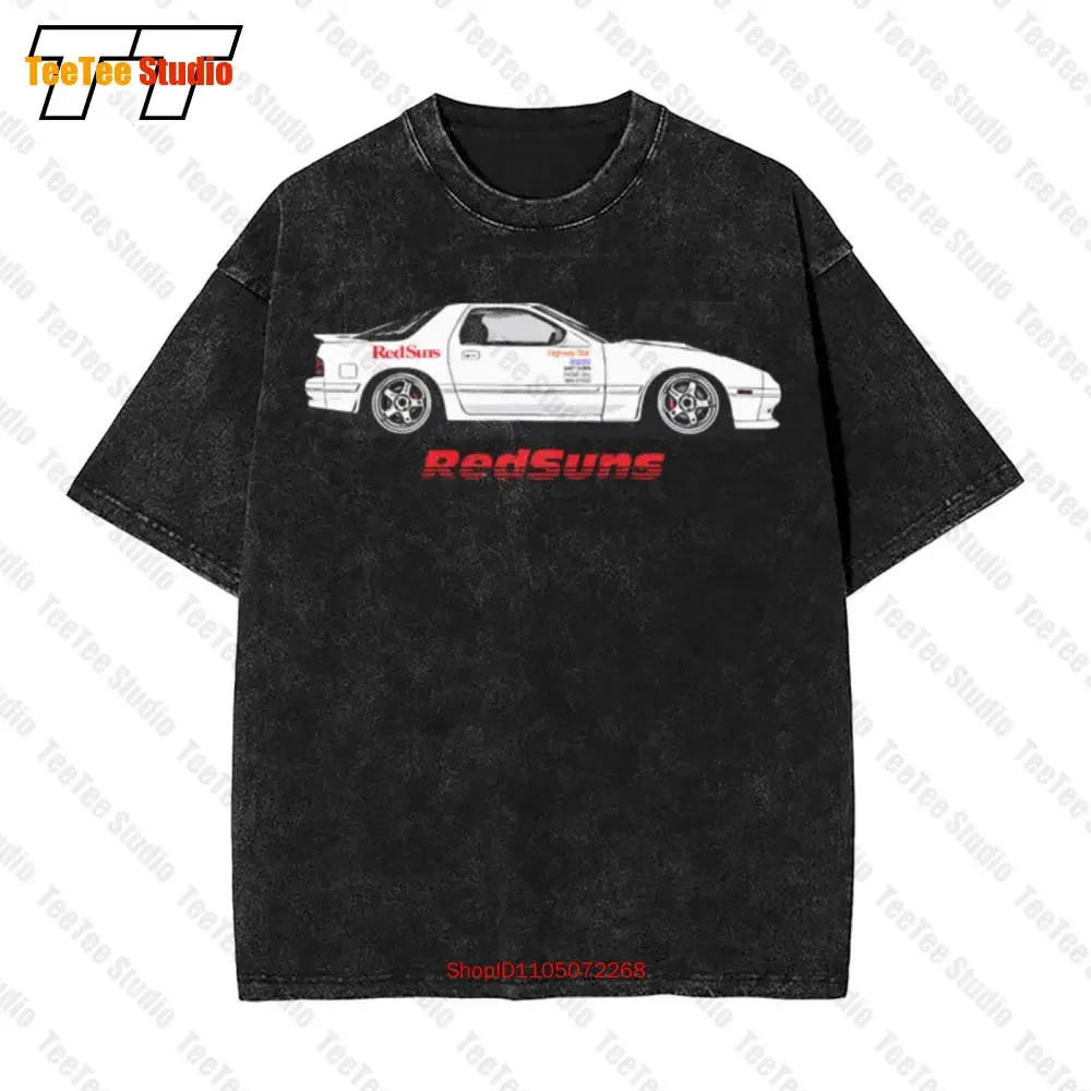 Redsuns Rx7 Fc3S Initial D Inspired Vintage Oversized T-Shirt Soft 60 40 Blend Dtf Jdm OC2M