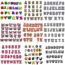 Conjunto de letras de PVC para Crocs, dijes de zapatos, Pin, varios alfabeto, accesorios de pulsera, decoraciones, regalos de fiesta para niños y mujeres, gran oferta