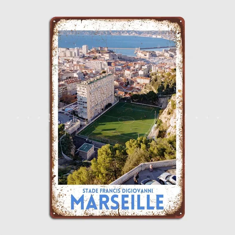 Металлические вывески на заказ, украшение на стену, Марсельский стейд, Фрэнсис, DG, ретро жестяная вывеска, украшение для паба, клуба, гаража, игровой комнаты, искусство