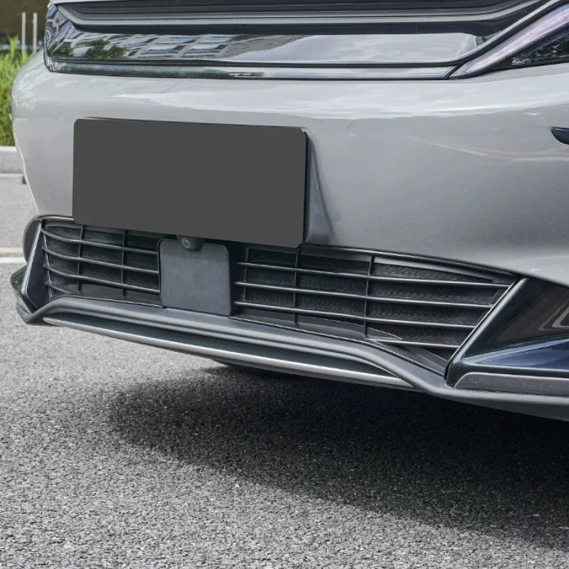 For BYD HAN EV 2023-Present Car Modify Front Buckle Insect Proof Net Auto Front Bumper Center Intake Grille Cover Accessory