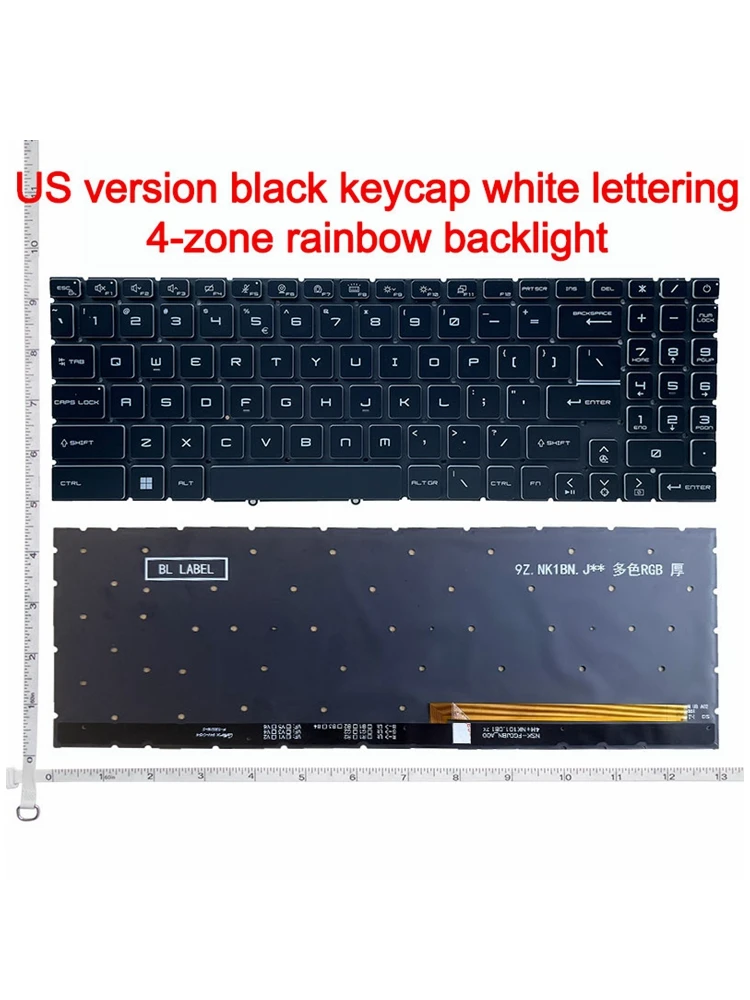 US NEW Laptop Keyboard For MSI GL66 GL76 GF66 GF76 MS-1582 MS-17L1 MS-17H3 Z16 WF66 WF76 M16 Z16P view 6
