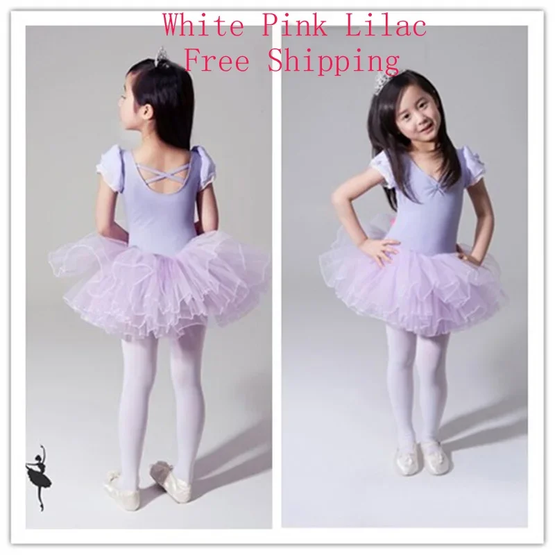 تنورة باليه للأطفال بأكمام قصيرة فستان رقص توتو وصل حديثًا فستان رقص باليه احترافي عالي الجودة #4