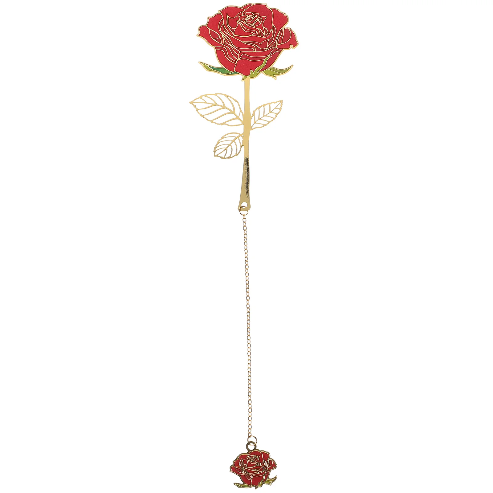 

Page Holder Chinese Style Bookmark Gift Delicate Ornament Portable Rose Pendant Student