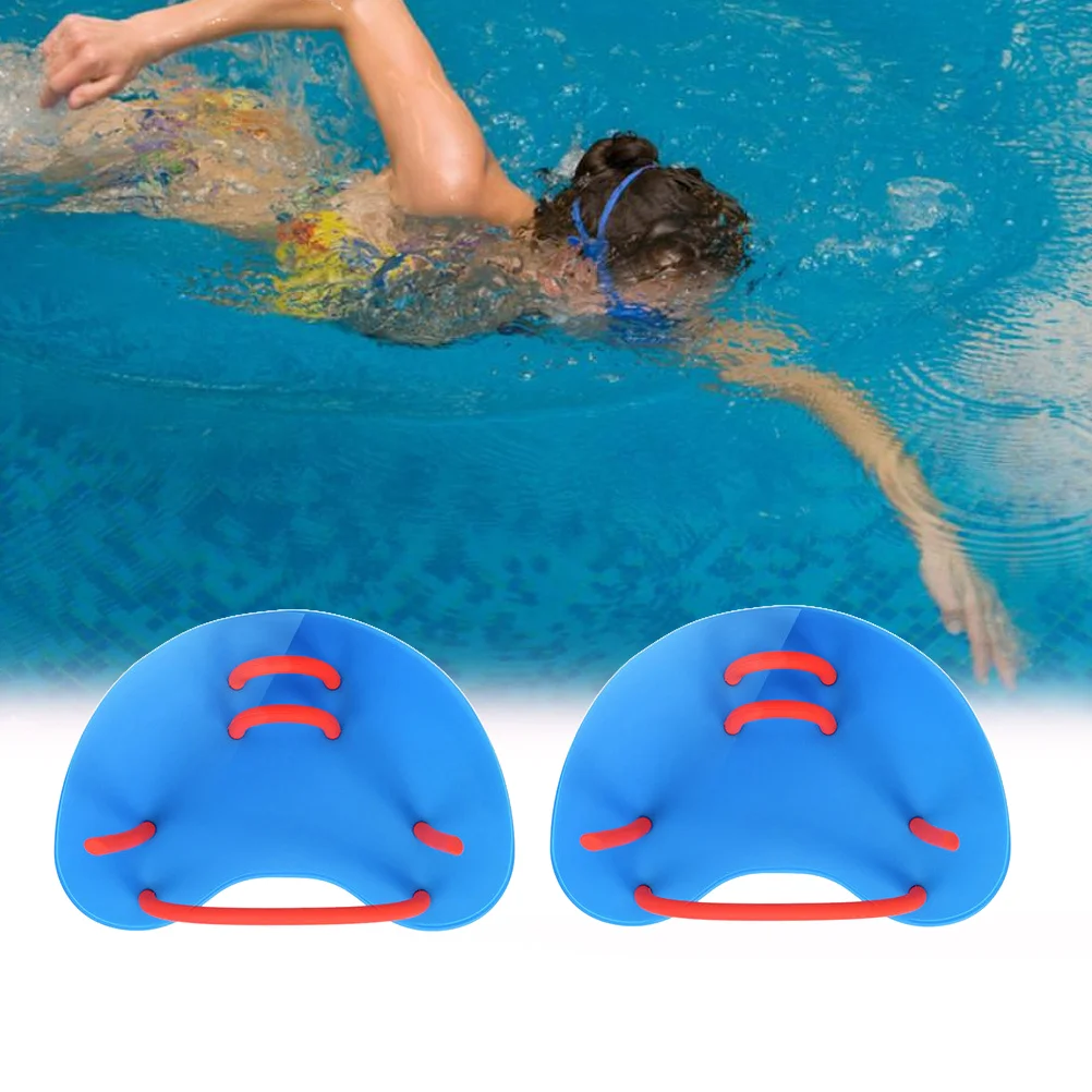 

Swim Webbed Gloves Adult Swim Webbed Gloves Paddling Palm Swimming Training Equipment for Children Diving(Blue)