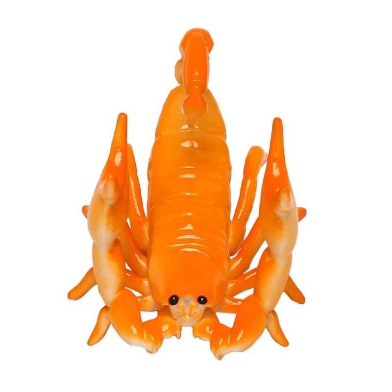 New Creative Cute Scorpion Model Pen Holder Weightlifting Scorpion Bracket Storage Rack Pen Rack Gift Stationery Orange