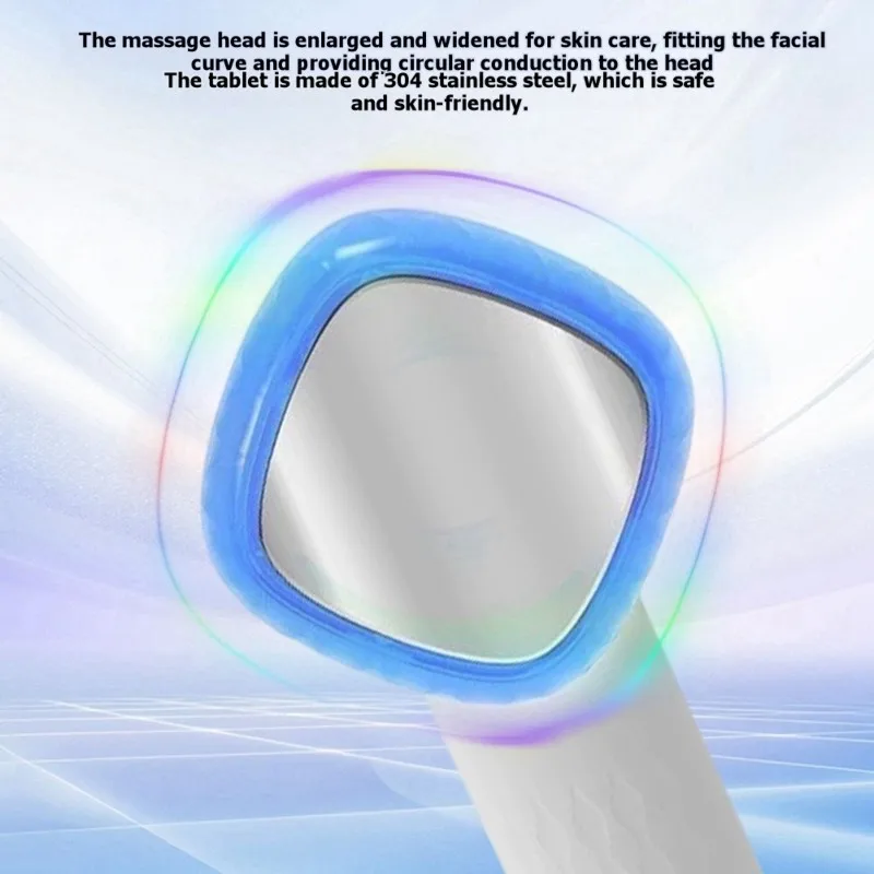 【SIMPLE】EU Plug Photon Skin Rejuvenation Beauty Device-Cold Hot Facial Therapy Including Ice Hammer