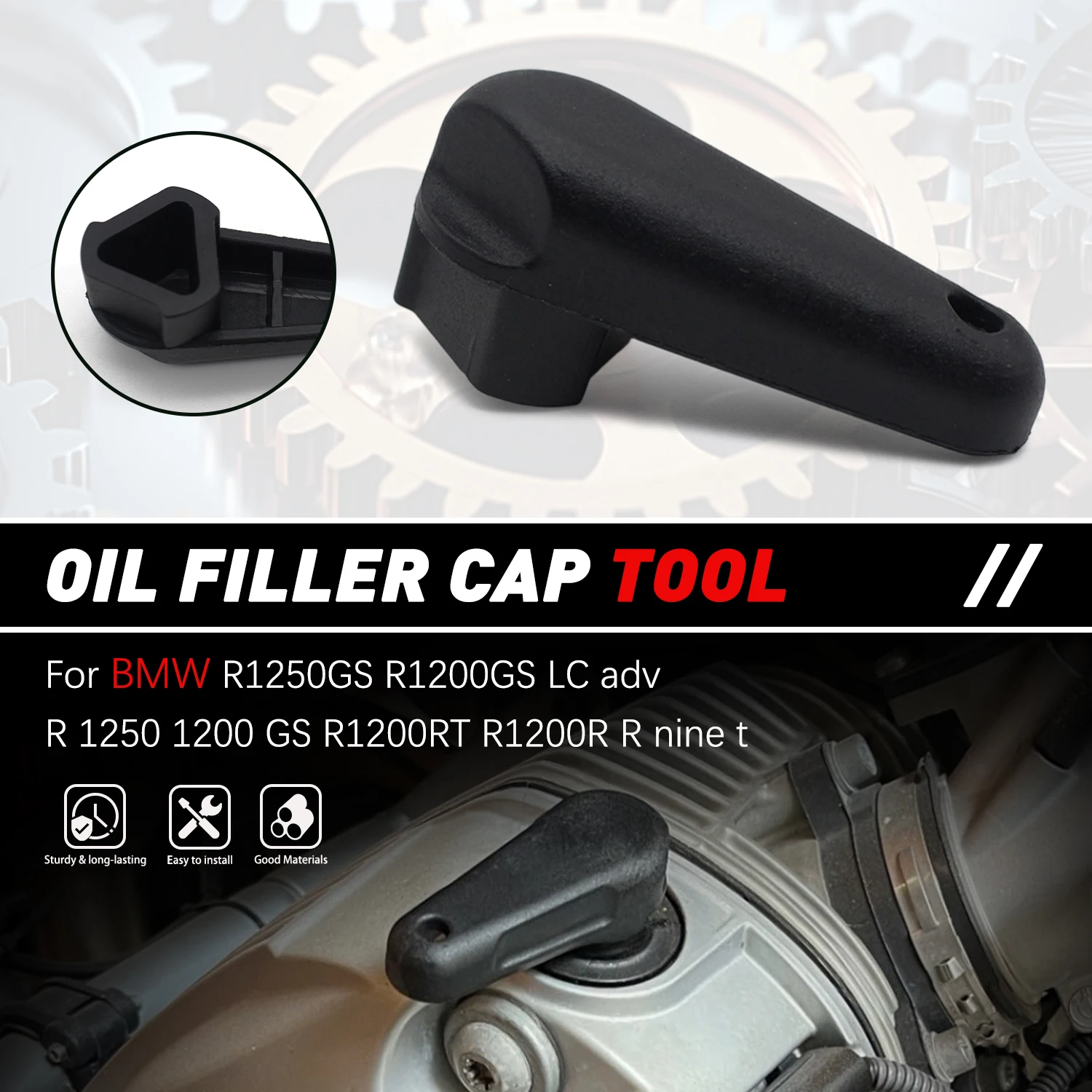 For BMW R1250GS R1200GS LC ADV R18 GS 1250 1200 R1200RT R1200R R Nine T Motorcycle Engine Oil Filler Cap Tool Wrench Removal