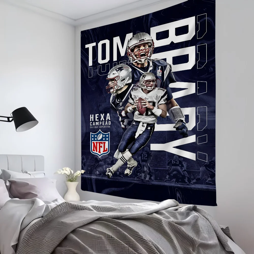 

Cool T-Tom B-Brady Tapestry Room Decor Wall Cloth Party Hanging Background Room Decor Baby Room
