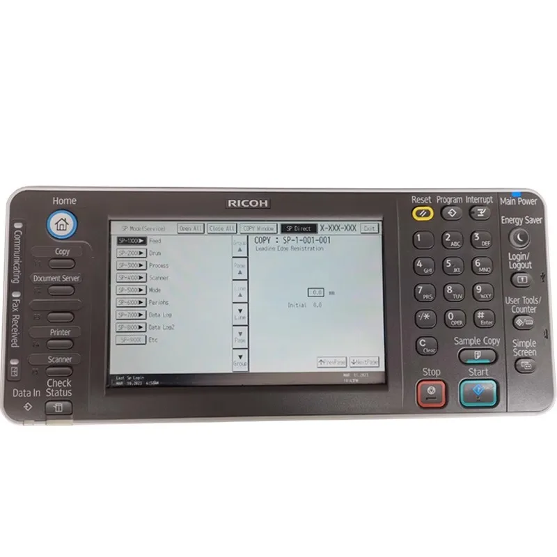 

Control panel for Ricoh MP6002 MP7502 MP9002