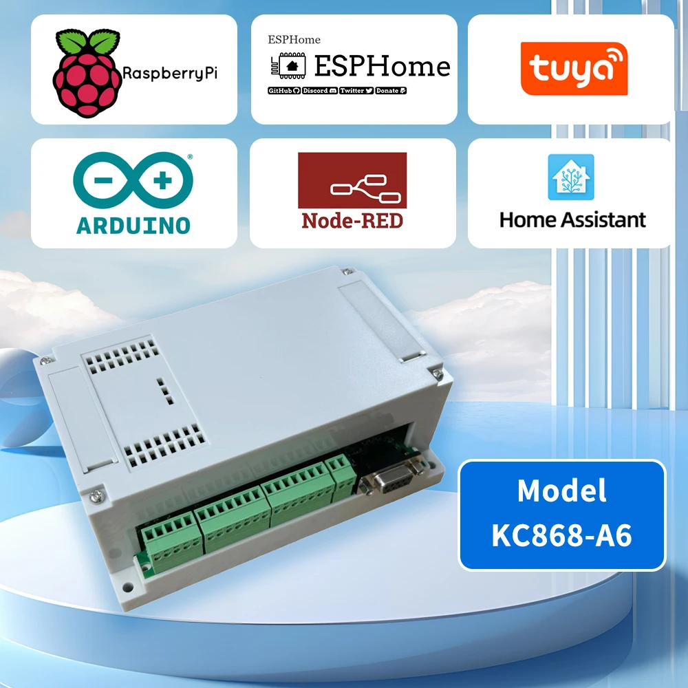carte-relais-kincony-a6-esphome-esp32-mqtt-modbus-arduino-ide-tasmota-home-assistant-kit-diy