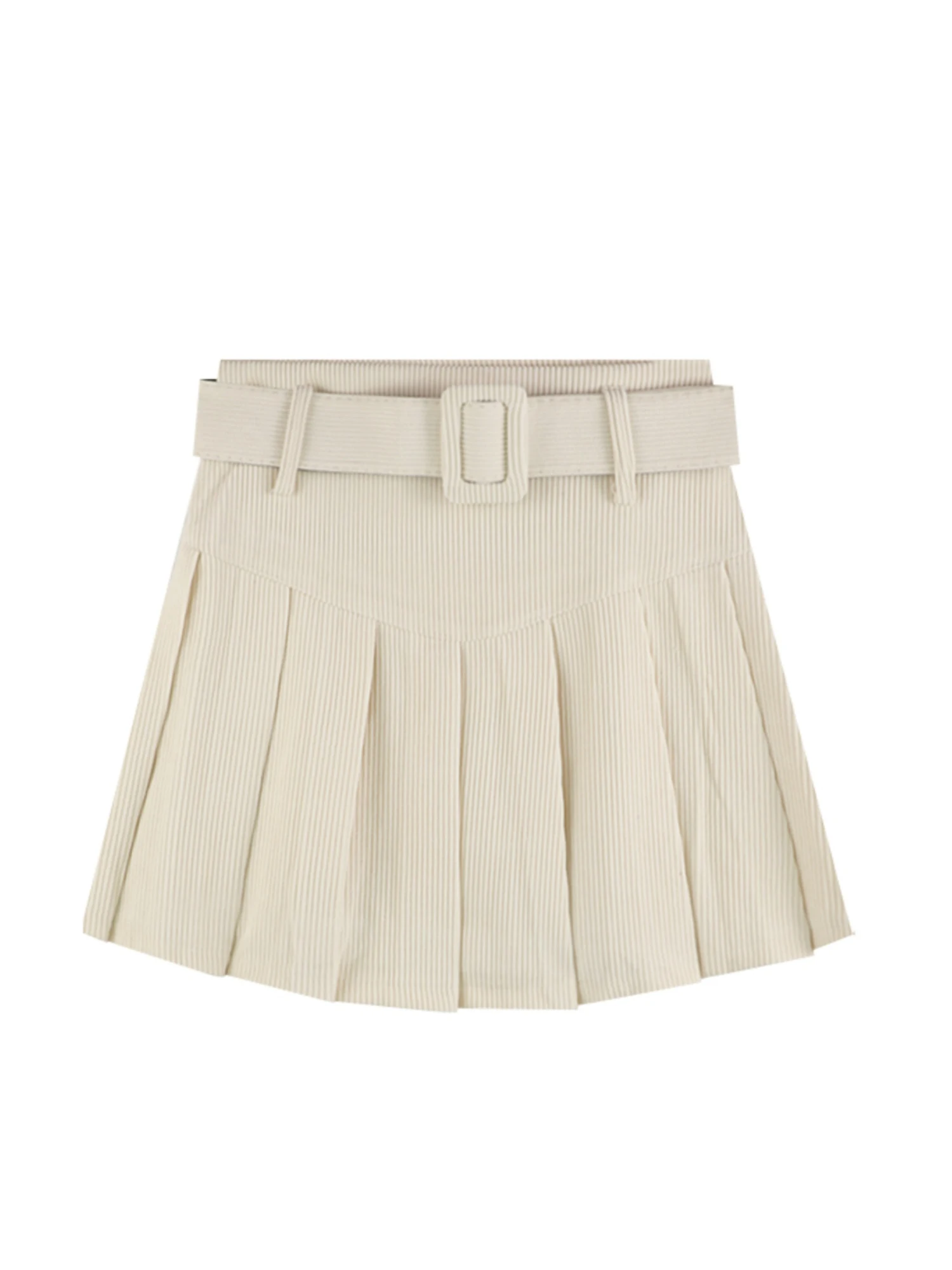 Women's Brown Mini Corduroy Skirt Vintage Y2k Gyaru A-line Pleated Skirt Harajuku High Waist Oversize Skirts 2000s Clothes 2025