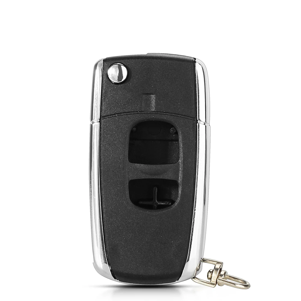 KEYYOU 10Pcs For Mazda 2 3 6 323 626 Fob Replacement Upgrade Modified Folding Flip Remote Car Key Blank Shell Case 2 Buttons