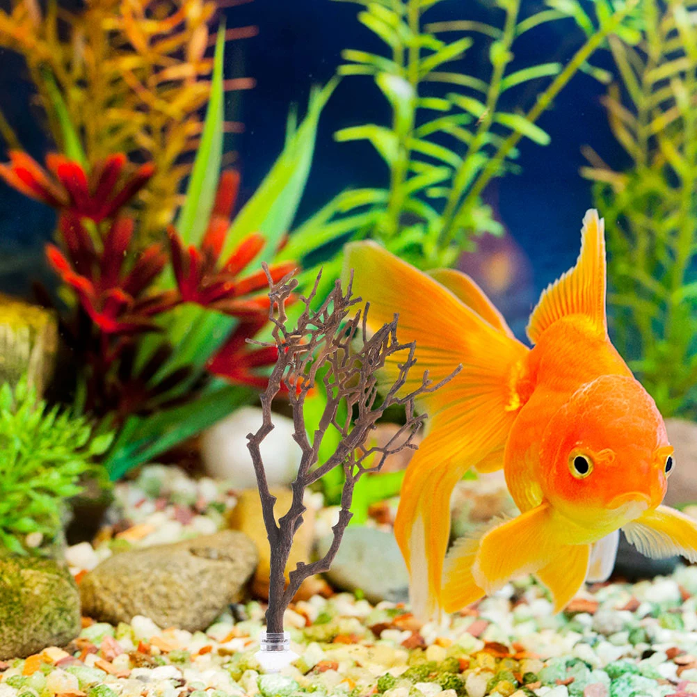 

3 Pcs Fish Tank Decoration Small Branches Aquarium Landscaping Coral Tree Sticks Realistic Moss Plants Reptile Terrarium