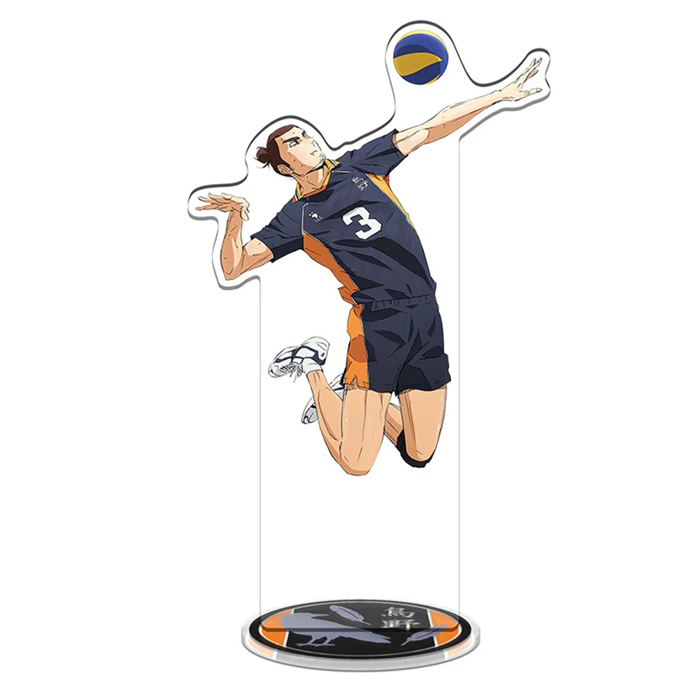 Anime volleyball Young person HD 15CM Acrylic Keychain Stand Kageyama Tobio Volleyball Boys Figures Characters Desktop Standing