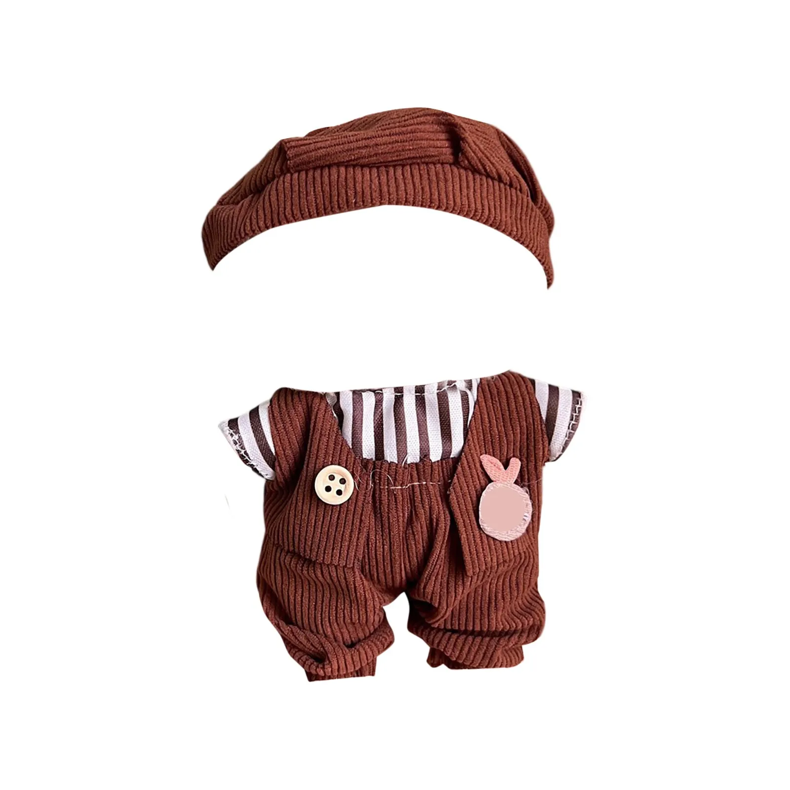 Cute Mini Plush Doll'S Clothes Outfit Only Clothing Accessories For 17cm Labubu Dolls Sweater Hoodie Clothing Diy Kids Gifts