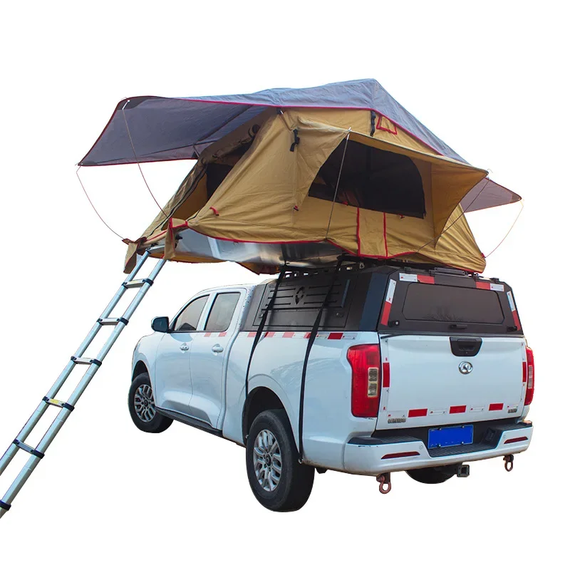 Car roof Outdoor camping Self-driving tour Hard top single-layer Car tent Bridge car shading Rollover