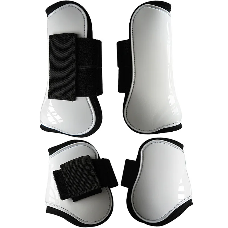

4Pcs Equestrian Horse Leg Guards Front & Hind Tendon Protection Boots