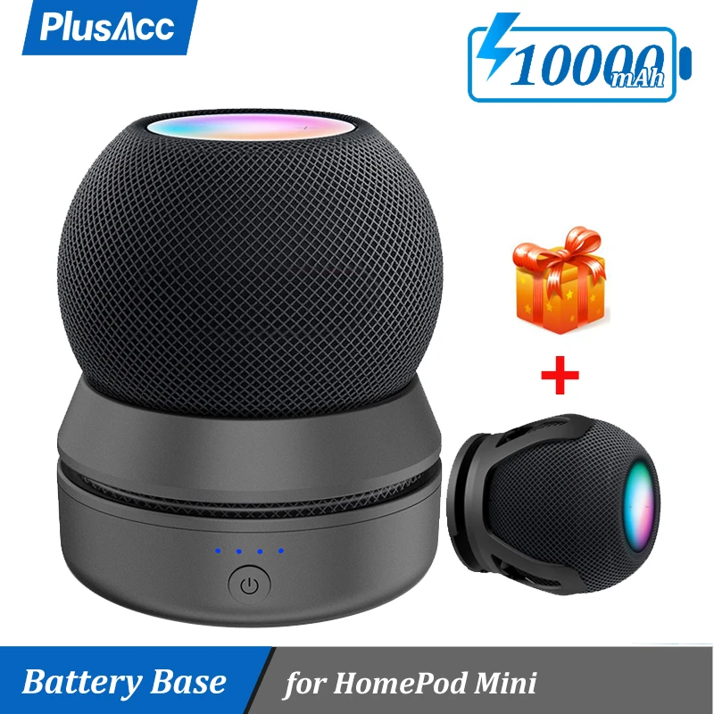 PlusAcc 10000mAh Akku-Base für HomePod mini – Die ultimative Lösung für stetige Musik und mobiles Laden